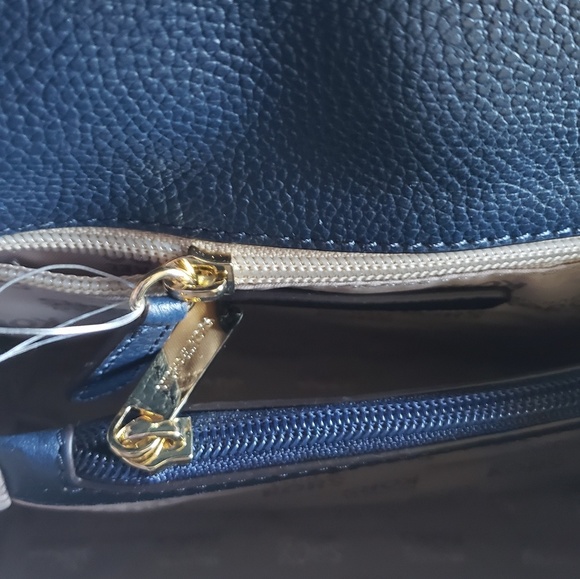 Michael Kors Karson Denim/Navy Blue Mini Satchel - Picture 4 of 7